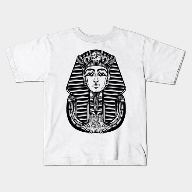 Tutankhamun Kids T-Shirt by DISOBEY